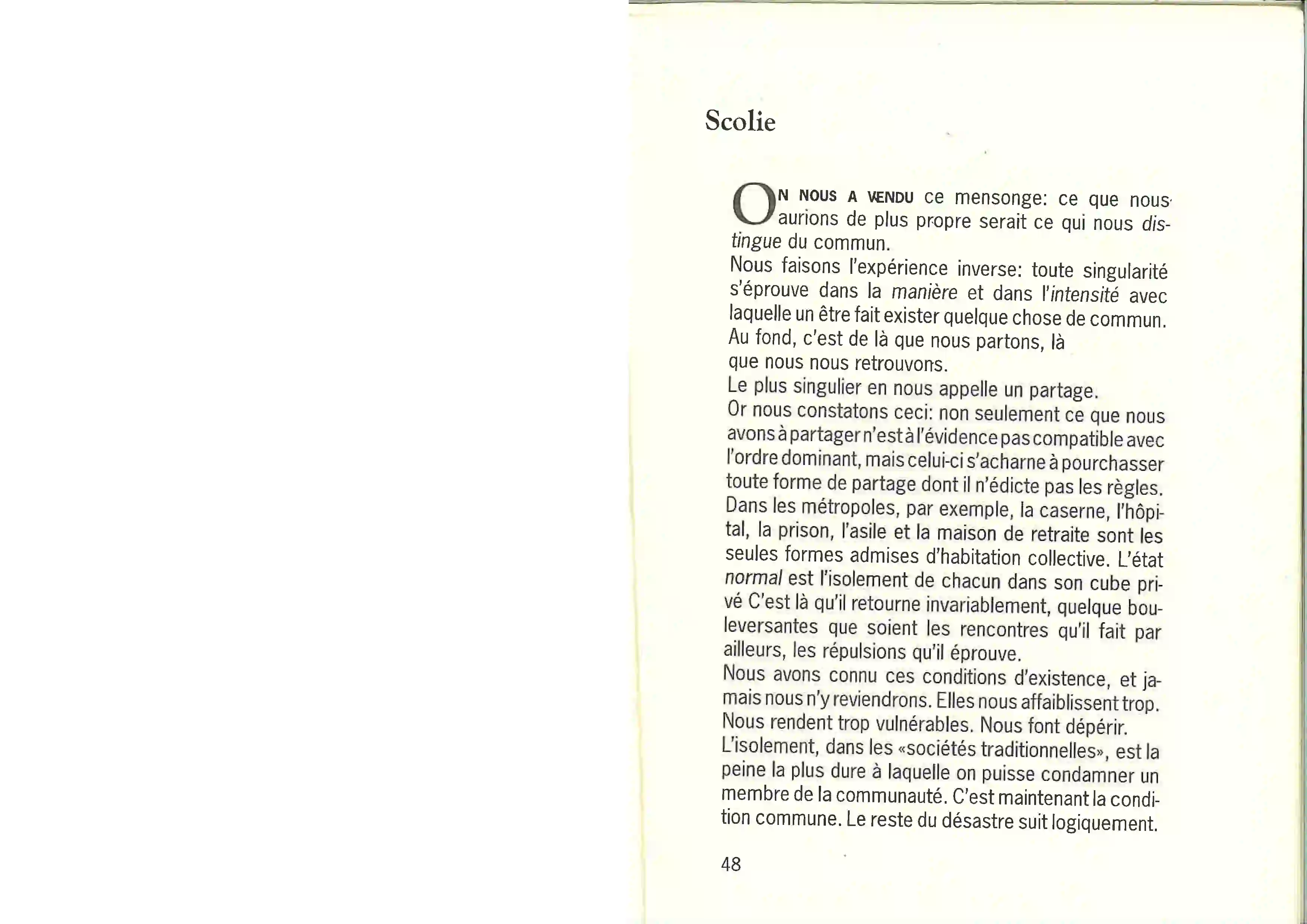 Page de livre
