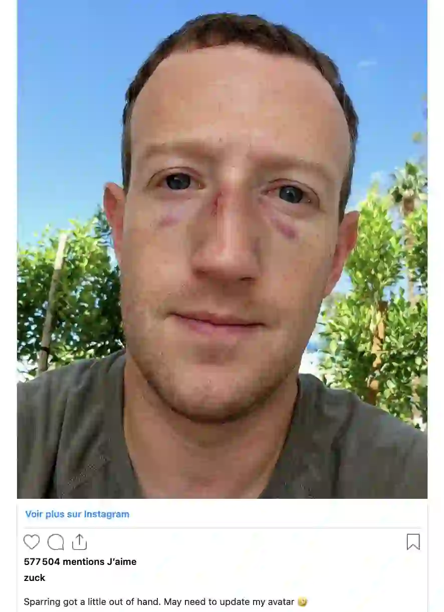 Zuckerberg heureux